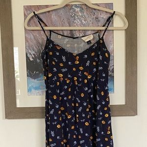 Universal Thread navy floral XS midi dress